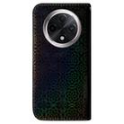 For OPPO A3 Pro 5G Colorful Magnetic Buckle Leather Phone Case(Black) - 3