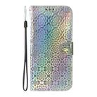 For OPPO A3 Pro 5G Colorful Magnetic Buckle Leather Phone Case(Silver) - 2