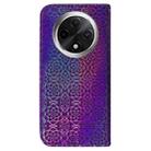 For OPPO A3 Pro 5G Colorful Magnetic Buckle Leather Phone Case(Purple) - 3