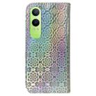 For OPPO K12x Colorful Magnetic Buckle Leather Phone Case(Silver) - 3