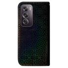 For OPPO Reno12 Pro 5G Global Colorful Magnetic Buckle Leather Phone Case(Black) - 3