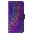 For OPPO Reno12 F 5G Colorful Magnetic Buckle Leather Phone Case(Purple) - 2