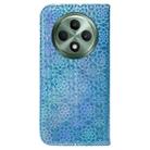 For OPPO Reno12 F 5G Colorful Magnetic Buckle Leather Phone Case(Blue) - 3