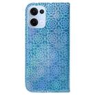 For OPPO Reno13 Global Colorful Magnetic Buckle Leather Phone Case(Blue) - 3
