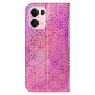 For OPPO Reno13 Pro Global Colorful Magnetic Buckle Leather Phone Case(Pink) - 3
