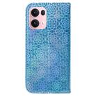 For OPPO Reno13 Pro Global Colorful Magnetic Buckle Leather Phone Case(Blue) - 3