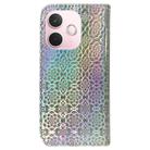 For OPPO A5 Pro 5G Colorful Magnetic Buckle Leather Phone Case(Silver) - 3