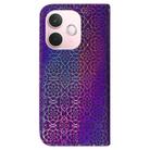 For OPPO A5 Pro 5G Colorful Magnetic Buckle Leather Phone Case(Purple) - 3