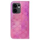 For OPPO Reno13 F 4G / 5G Colorful Magnetic Buckle Leather Phone Case(Pink) - 3