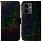 For OPPO Reno13 F 4G / 5G Colorful Magnetic Buckle Leather Phone Case(Black) - 1