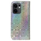 For OPPO Reno13 F 4G / 5G Colorful Magnetic Buckle Leather Phone Case(Silver) - 3