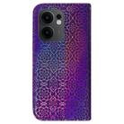 For OPPO Reno13 F 4G / 5G Colorful Magnetic Buckle Leather Phone Case(Purple) - 3