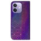 For OPPO A5x 5G / A3 4G / 5G / A3x 4G / 5G Colorful Magnetic Buckle Leather Phone Case(Purple) - 3