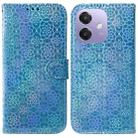 For OPPO A5x 5G / A3 4G / 5G / A3x 4G / 5G Colorful Magnetic Buckle Leather Phone Case(Blue) - 1