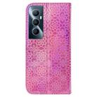 For Realme C65 4G Colorful Magnetic Buckle Leather Phone Case(Pink) - 3