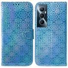 For Realme C65 4G Colorful Magnetic Buckle Leather Phone Case(Blue) - 1