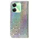 For Realme C61 / C63 / Note 60 Colorful Magnetic Buckle Leather Phone Case(Silver) - 3