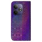 For Realme GT 6 / GT 6T / GT Neo6 Colorful Magnetic Buckle Leather Phone Case(Purple) - 3