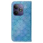 For Realme GT 6 / GT 6T / GT Neo6 Colorful Magnetic Buckle Leather Phone Case(Blue) - 3