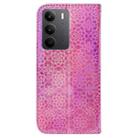 For Realme C75 Colorful Magnetic Buckle Leather Phone Case(Pink) - 3