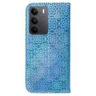 For Realme C75 Colorful Magnetic Buckle Leather Phone Case(Blue) - 3