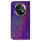 For Realme 13+ Global Colorful Magnetic Buckle Leather Phone Case(Purple) - 3