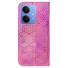 For Realme Neo7 SE Colorful Magnetic Buckle Leather Phone Case(Pink) - 3