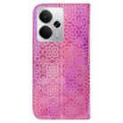 For Realme 14 Colorful Magnetic Buckle Leather Phone Case(Pink) - 3
