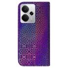 For Realme 14 Colorful Magnetic Buckle Leather Phone Case(Purple) - 3