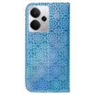 For Realme 14 Colorful Magnetic Buckle Leather Phone Case(Blue) - 3