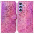 For Samsung Galaxy S23 FE 5G Colorful Magnetic Buckle Leather Phone Case(Pink) - 1