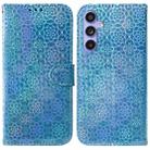 For Samsung Galaxy S23 FE 5G Colorful Magnetic Buckle Leather Phone Case(Blue) - 1