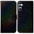 For Samsung Galaxy A15 Colorful Magnetic Buckle Leather Phone Case(Black) - 1