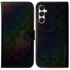 For Samsung Galaxy A05s Colorful Magnetic Buckle Leather Phone Case(Black) - 1