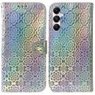 For Samsung Galaxy A05s Colorful Magnetic Buckle Leather Phone Case(Silver) - 1