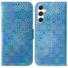 For Samsung Galaxy S24 5G Colorful Magnetic Buckle Leather Phone Case(Blue) - 1