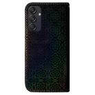 For Samsung Galaxy M55 Colorful Magnetic Buckle Leather Phone Case(Black) - 3