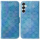 For Samsung Galaxy M15/F15 Colorful Magnetic Buckle Leather Phone Case(Blue) - 1