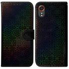 For Samsung Galaxy Xcover7 Colorful Magnetic Buckle Leather Phone Case(Black) - 1