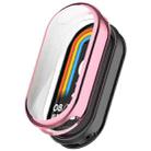 For Xiaomi Mi Band 8 Full Coverage TPU Electroplating Watch Protective Case(Pink) - 1