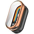 For Xiaomi Mi Band 8 Full Coverage TPU Electroplating Watch Protective Case(Rose Gold) - 1