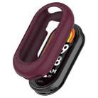 For Xiaomi Mi Band 8 Pure Color Silicone Watch Protective Case(Wine Red) - 1