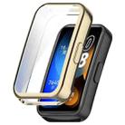 For Huawei Band 8 Full Coverage TPU Electroplating Watch Protective Case(Light Gold) - 1