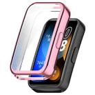 For Huawei Band 8 Full Coverage TPU Electroplating Watch Protective Case(Pink) - 1