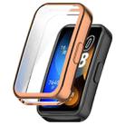 For Huawei Band 8 Full Coverage TPU Electroplating Watch Protective Case(Rose Gold) - 1