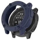 For Garmin Instinct 2X Armor Hollow Watch Protective Case(Midnight Blue) - 1