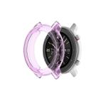 For Huami Amazfit GTR 42mm TPU Half Case Watch Case(Transparent Purple) - 1