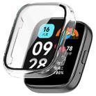 For Redmi Watch 3 Lite PC + Tempered Film Integrated Watch Protective Case(Transparent) - 1