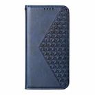 For Realme 13 Pro / 13 Pro+ Global Cubic Grid Calf Texture Magnetic Leather Phone Case(Blue) - 2