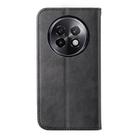 For Realme 13+ Cubic Grid Calf Texture Magnetic Leather Phone Case(Black) - 3